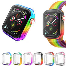 Funda de TPU suave y delgada para Apple Watch, cubierta protectora envolvente para Apple Watch Series 1, 2, 3, 4 y 5, película de pantalla de 38, 42, 40 y 44mm 2024 - compra barato