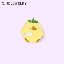 Cartoon Little Yellow Duck Enamel Pins Brooches Cute Animal Badge Lapel Pin Jewelry Gift for Fans Friends Wholesale 2024 - buy cheap