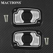 Motorcycle CNC Brake Master Cylinder Cover Aluminum For Harley Touring Road King 2008-2017 FLHT FLHR FLHX FLTR V-Rod 2006-2017 2024 - buy cheap