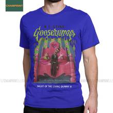 Camiseta de Goosebumps para hombre, Camisa de algodón de la noche de los vivos, polera encantada de Halloween, monstruo, libro, película, cómic, manga corta, 6XL 2024 - compra barato