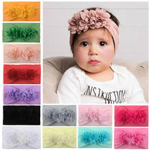 Lovely Baby Headband Turban Flower Bow Newborn Baby Girl Headbands Elastic Kids Toddler Hair Band  Baby Hair Accessories 2024 - buy cheap