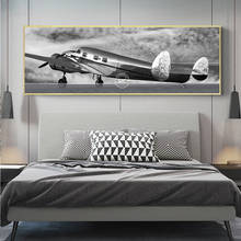 Retro Aircraft Canvas Art Abstract Blank and White Posters and Prints Airplane Painting Wall Picture for Living Room Home Decor 2024 - buy cheap