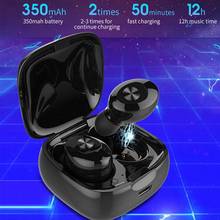 Спортивные эргономичные водонепроницаемые 3D стерео V5.0 Bluetooth наушники с зарядным устройством 2024 - купить недорого
