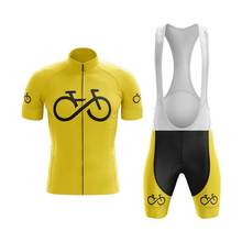 Conjunto de ropa de ciclismo profesional para verano, jersey de color sólido con almohadilla transpirable de gel, maillot de MTB, tela italiana 2024 - compra barato