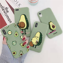 Phone Case For Xiaomi Redmi Note 9 10 8 7 6 5 Pro 8T 9S 9A 7A Poco X3 Pro NFC Mi A3 10T 9T 8 Lite Cute Avocado Soft TPU Funda 2024 - купить недорого