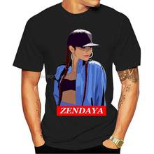 Cool Zendaya Men's Short-Sleeved Standard T-Shirt Men Cotton Tees Tops Anime Harajuku Streetwear 2024 - buy cheap