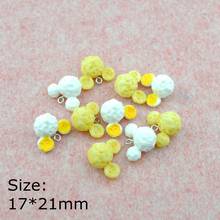 10pcs/Pack Popcorn Resin Earring Charms for Key Chain Necklace Pendant Jewerly Findings Phone Charm 2024 - buy cheap