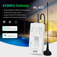 MiBoxer-puerta de enlace WL-433, 433MHz, DC5V/5, WiFi, RF, DMX512(1990), Control por voz por aplicación de teléfono inteligente para la serie de luces inteligentes de 433MHz 2024 - compra barato