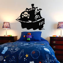 Pirate Ship Wall Decal Sticker Bedroom Girls Boys Teenage Room Wall Decor Murals Vinyl Art Removable Stickers A383 2024 - buy cheap