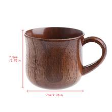 Прямая поставка, деревянная чашка, примитивная кофейная кружка ручной работы из натурального дерева, пивной сок, кружка для молочного чая 2024 - купить недорого