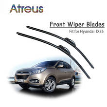 Atreus 2pcs High Quality Long Life Rubber Front Wiper Blades For Hyundai ix35 Accessories 2015 2014 2013 2012 2011 2010 2024 - buy cheap