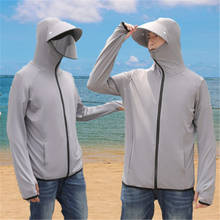 2021 New Summer Fishing Jacket Men Thin Fishing Shirt Sun-Proof Clothing Male Ice Silk Sunscreen Jackets Breathable Shirts W164 2024 - buy cheap