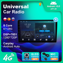 Radio Estéreo con GPS para coche, autorradio con Android, Carplay, Universal, 9 pulgadas, navegación, para Volkswagen, Nissan, Hyundai, Kia, Toyota 2024 - compra barato