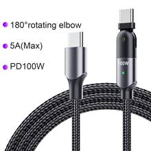 100W/60W Fast Charging Double Head TYPE-C Mobile Phone PD Rotating Data Cable 2024 - buy cheap