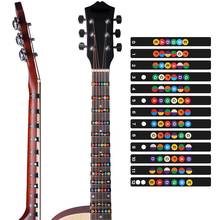 Colorful Guitar Fingerboard Note Decal Beginners Fingerboard Sticker Label Map Finger Scale 2024 - buy cheap