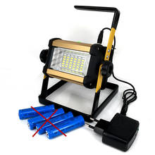 Branco azul vermelho três cores led lanterna led luz de inspeção luz de advertência 36 pces led 50w alumínio 4 pces de lítio