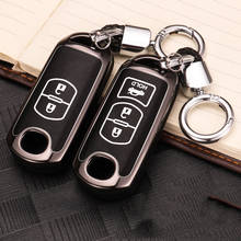 Zinc alloy+Luminous Leather Car Remote Key Case Cover For Mazda 2 3 6 Axela Atenza MX5 CX-5 CX5 CX-7 CX-9 2015 2016 2017 2018 2024 - buy cheap