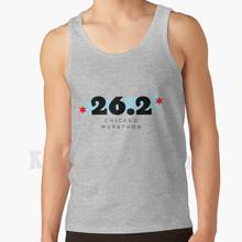 Run Chicago Marathon 26.2 tank tops vest 100% Cotton World Marathon Major International Us Half Marathon Marathon Run 2024 - buy cheap