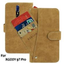 Vintage Leather Wallet XGODY 9T Pro Case 6.26" Flip Luxury Card Slots Cover Magnet  Phone Protective Cases Bags 2024 - buy cheap