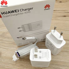 Original Huawei 10V4A Supercharge Quick Charger EU/US Wall Adapter 5A Type C-Cable For P30 P40 Pro Mate 20 30 Pro Nova 6 7 7se 8 2024 - buy cheap