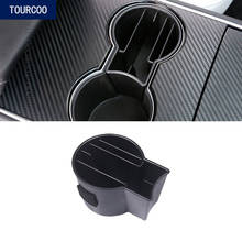 Cubierta Interior del coche para Tesla modelo 3, accesorios modificados, ranura para tarjeta de almacenamiento de taza de agua, consola Central 2024 - compra barato