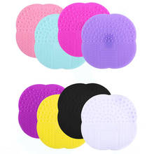 Professional 1pcs Silicone Brush Cleaning Mat Cosmetic Clean Tools For Makeup Eyes Face Brushes Make Up Brushs Cleanser Use 2024 - buy cheap