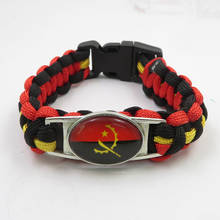 Infinity Love Angola Flag Bracelet Handmade Angola Paracord Bracelet Fashion Women And Men Jewelry 2024 - buy cheap