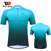 Camisa para ciclismo west biking, camisa respirável e fresco de manga curta para o verão e mtb, roupa de ciclismo de estrada e de secagem rápida 2024 - compre barato