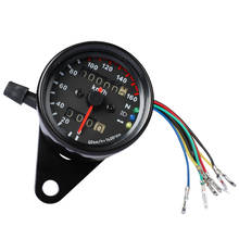 Universal Motorcycle Speedometer Odometer 12V Motorcycle Dual Speed Meter with LED Indicator Speedometer Motorcycle 2024 - купить недорого