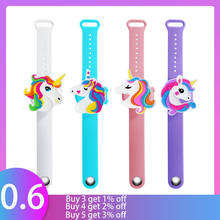 2Pcs Cute Unicorn Cartoon Wristband Hand Dispenser Portable hand sanitizer hand sanitzer hand sanatizer holder for children Kids 2024 - buy cheap