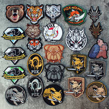 Animal Series Embroidery Patch Tigher Bear Wolf Fox Bulldog Dog Monkey Rabbit Warrior Armed Guns Badge Clothing DIY Accessories 2024 - buy cheap