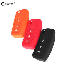 KEYYOU-funda de silicona para llave de coche, cubierta de mando a distancia inteligente para Ford Fiesta, Focus, c-max, Galaxy, Kuga, Mondeo, MK4, s-max, Fob, 30X 2024 - compra barato