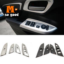For Honda FIT JAZZ 2014 15 16 17 2018 ABS Car Door Armrest Window glass Lift Control Switch Panel cover trim accessories 4pcs 2024 - buy cheap
