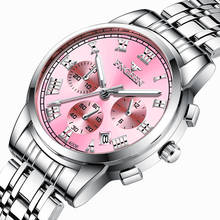 Reloj Mujer Luxury Waterproof Watches for Women Stylish Stainless Steel Band Ladies Watch Fashion Wristwatches Zegarek Damski 2024 - buy cheap