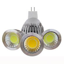 10PCS High Power Lampada Led MR16 GU5.3 COB 6w 9w 12w Dimmable Led Cob Spotlight Warm Cool White MR 16 12V Bulb Lamp GU 5.3 220V 2024 - buy cheap