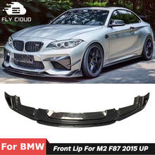 BP Style Carbon Fiber Material Front Bumper Lip Chin Shovel For BMW M2 F87 Coupe Car Modification 2014 Up 2024 - buy cheap