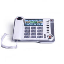 Big Button Corded Telephone Phone LCD Display with Blacklist, Backlight, Hands-free Calling, Alarm, Calculator for Senior Elders 2024 - buy cheap