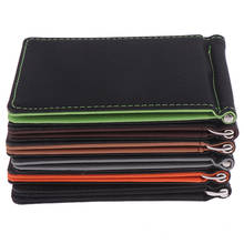 1PCS Korea Style Money Clips Fashion Men Wallet Purse Ultrathin Slim Wallet Mini Leather Wallet ID Credit Card Cases 2024 - buy cheap