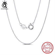 ORSA JEWELS 925 Sterling Silver Italian 8 Sided Snake Chain Necklace Sterling Silver Pendant Necklaces Chains For Women SC19-P 2024 - buy cheap