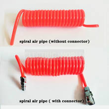 PU spring tube Air pipe Compressor Hose PU tube 8*5mm Spiral air pipe with/without Connector Pneumatic Hose PU Pipe 2024 - buy cheap