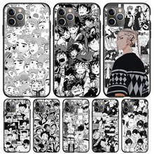 Hot Japan Popular Anime for Apple iPhone 13 12 Pro Max Mini 11 Pro XS Max X XR 6S 6 7 8 Plus 5 5S SE2020 Black Phone Case 2024 - buy cheap