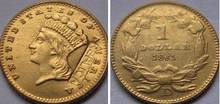 $1 GOLD 1861-D copy coins 2024 - buy cheap