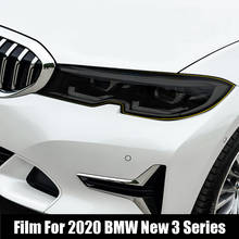 2 pçs estilo do carro farol película protetora tpu restauração precut proteção etiqueta para bmw série 3 g20 2019-acessórios diy 2024 - compre barato