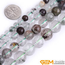 Ghost Rock-cuarzo verde Natural, espaciador suelto redondo, accesorios, cuentas para la fabricación de joyas, hebra de 15 pulgadas, joyería artesanal para regalos 2024 - compra barato