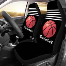 INSTANTARTS Football/Basketball/Baseball Pattern Washable Vehicle Seat Covers Front Seat Polyester Fabric Car Seat Covers New 2024 - buy cheap
