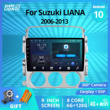 2din android 10.0 rádio do carro para suzuki liana 2006-2013 jogador multimídia do carro gps navegação auto rádio dsp igo receptor estéreo 2024 - compre barato