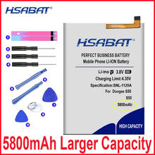 HSABAT-Batería de 5800mAh para Doogee S50, acumulador de repuesto de teléfono móvil de alta calidad, ciclo 0 2024 - compra barato