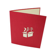 Ручной работы 3D всплывающий Кот скрытый в коробке поздравительная открытка с конвертом Приглашение на день рождения Рождество Свадебная вечеринка украшения 2024 - купить недорого