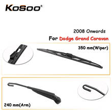 KOSOO Auto Rear Window Windshield Wiper Blades Arm Car Wiper Blade For Dodge Grand Caravan,350mm 2008 Onwards,Car Accessories 2024 - buy cheap