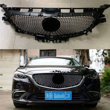ABS Grill Mask Mesh Radiator For MAZDA 6 Atenza  GJ GL 2017 2018 2019 Front Racing Grill Car Accessories Diamond Star Grille 2024 - buy cheap